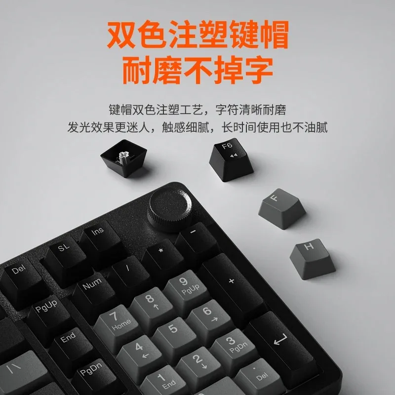 DAREU EK815pro لوحة المفاتيح الميكانيكية الألعاب الكمبيوتر المحمول مكتب لوحة المفاتيح السلكية بوليمر تحديد المواقع مجلس قذيفة USB لوحة مفاتيح الألعاب هدية