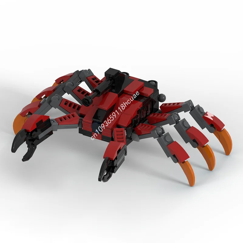 154 Uds. Modelo MOC ExoCrab, bloques de construcción modulares, idea para niños, juguetes artesanales, ladrillos DIY, educación creativa, regalos de navidad