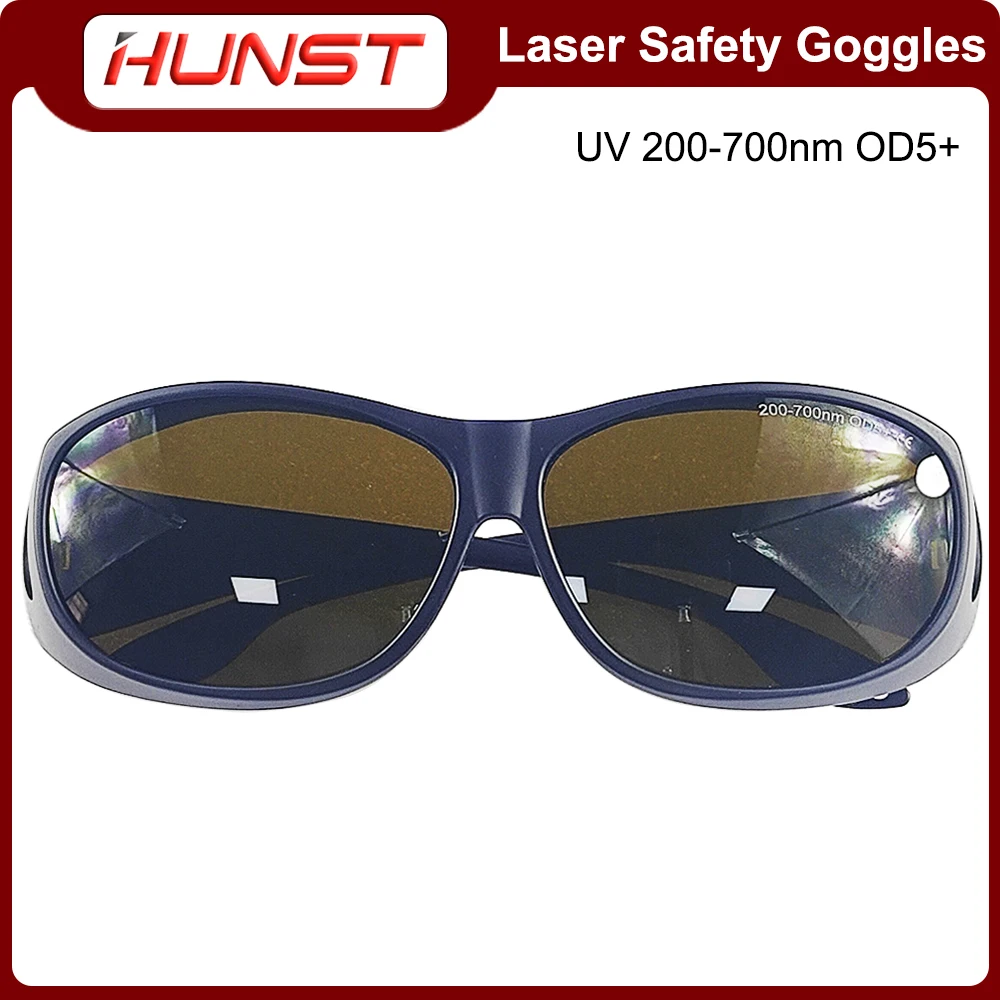 HUNST OD5+ Professional Laser Safety Goggles for 355nm 450nm 520nm 532nm 650nm UV,Green,Blue, Red Laser Eye Protective Goggles