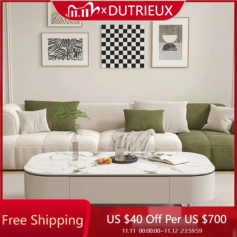 

English Large Size Coffee Table Unique Nordic Beauty Trendy Cute Coffee Tables Accent Living Room Meubles Postmodern Furniture