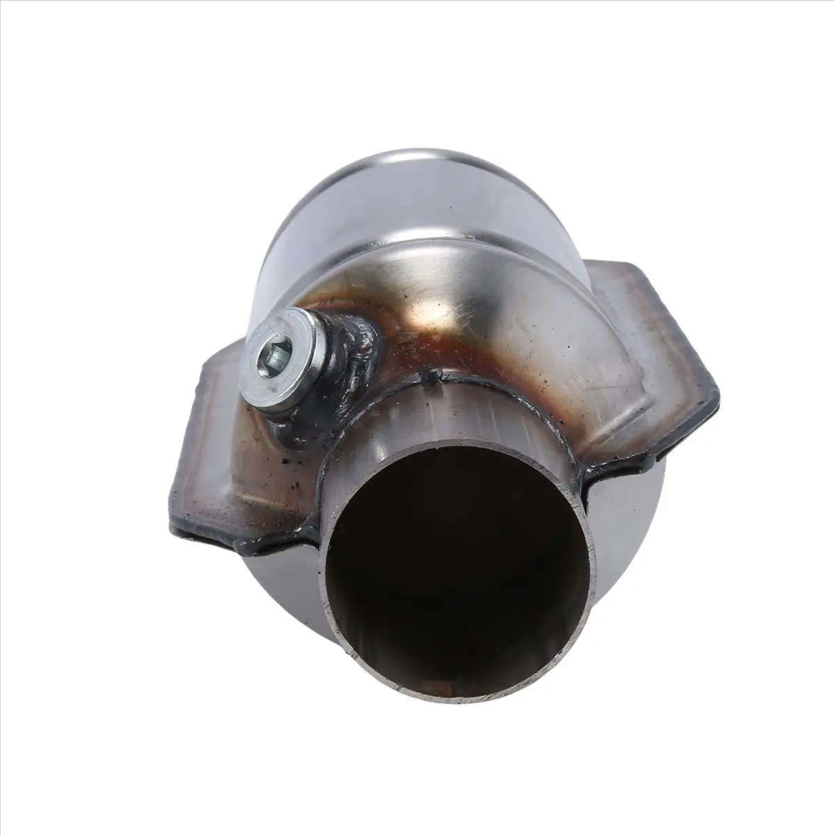 Y17A Universal Catalytic Converter 2.25 Inch 400 Cells High Flow Muffler Catalytic Converter Euro 1 Round Stainless Steel