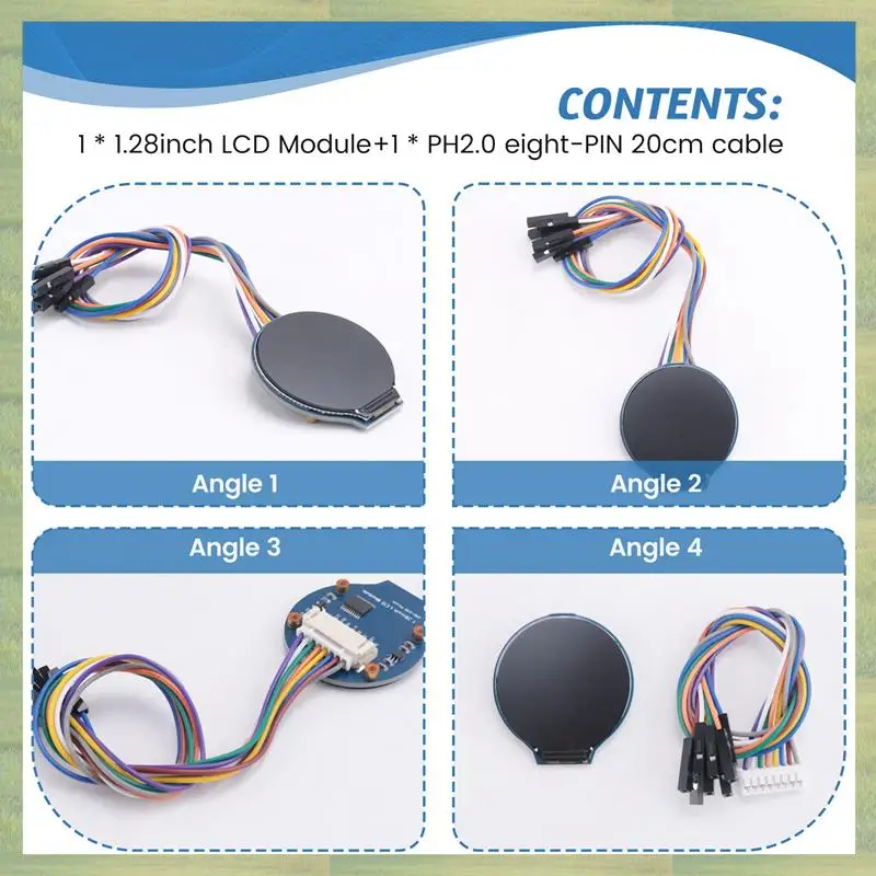 N15R-1.28Inch Round LCD Display Module 65K RGB Colors 240X240 Resolution With SPI Interface Embedded GC9A01 Driver