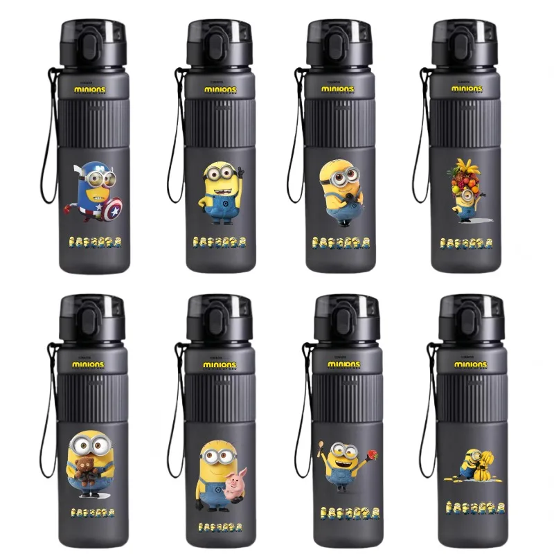 Minion Gafas de agua Hervidor para estudiantes Botellas de agua para niños Tazas de fitness de viaje Regalos navideños para niños y niñas Regalos navideños