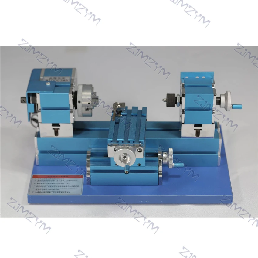 W10003 Mini Metal Lathe Machine DIY Mini Lathe Woodworking Lathe Machine Metal Aluminum Processing Tool Micro Lathe 100V-240V
