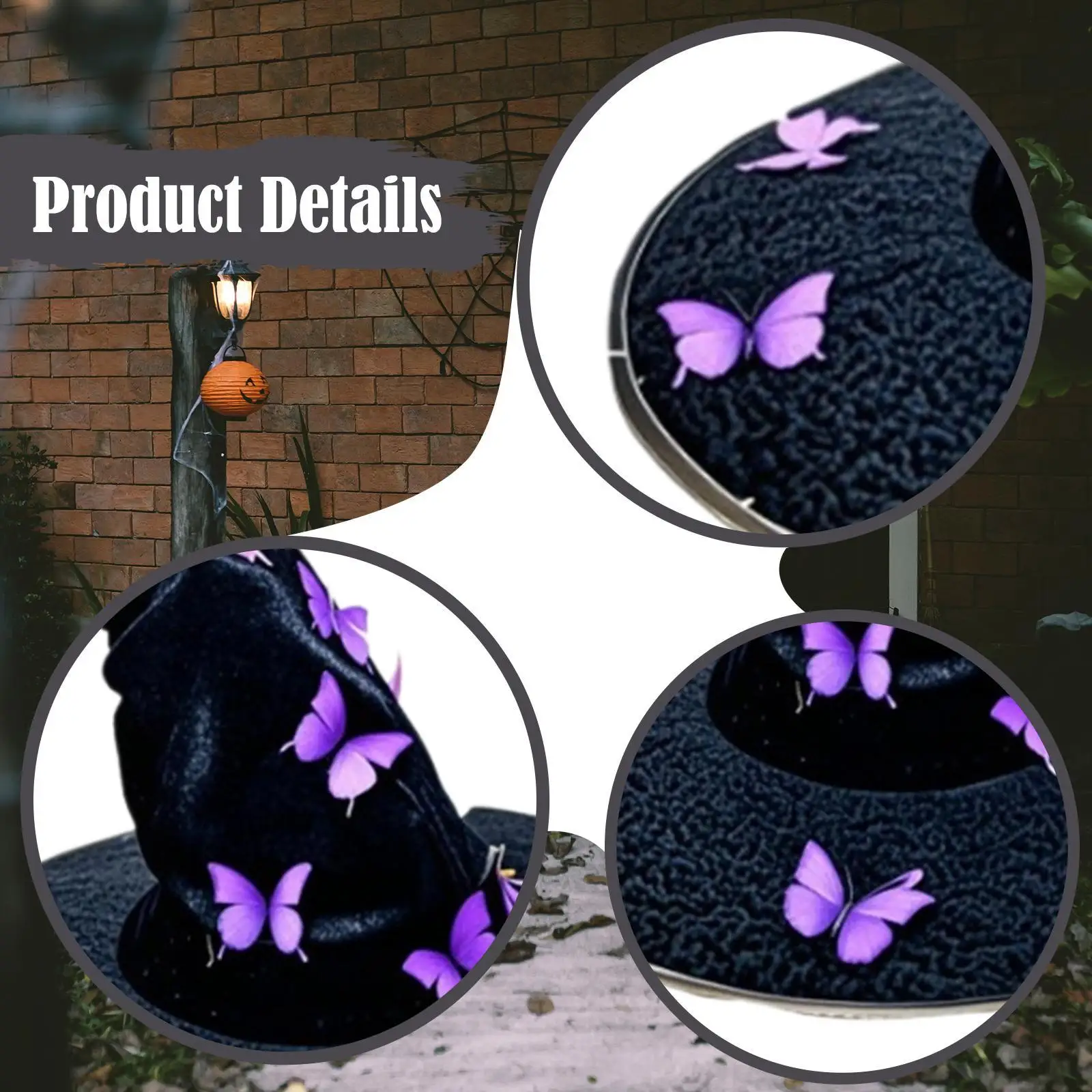 할로윈 마녀 모자 여성 장식 성인 모자 카니발을위한 마녀 의상 모자