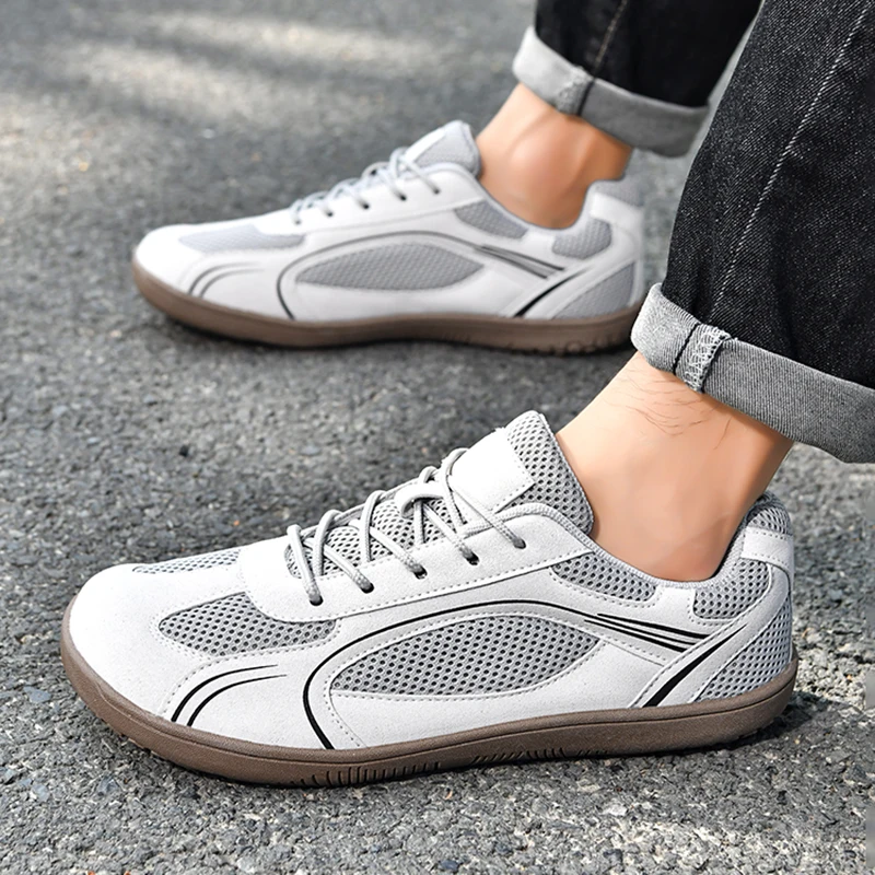 Couple's Retro German Training Shoes Breathable Mesh Wide Toe Outdoor Sports Casual Sneakers Men Women Versatile Footwear