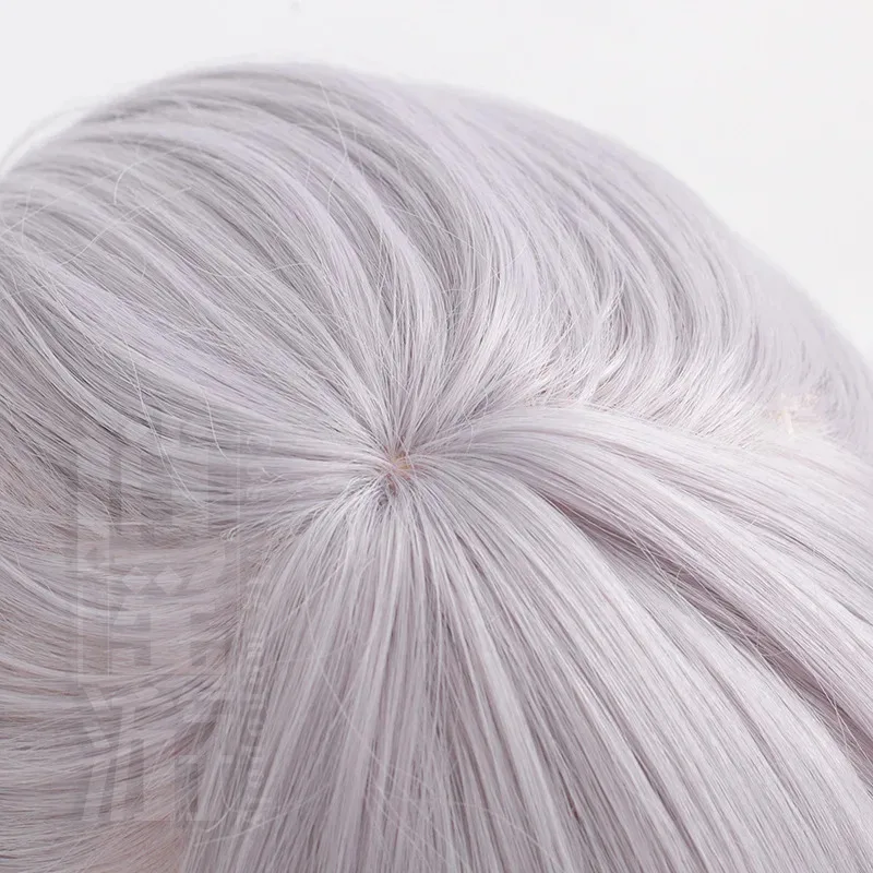 Silver Wolf Cos Wig 85CM Gradient Color Long Heat-resistant Synthetic Hair Halloween Party Anime Cosplay Wigs+wig Cap