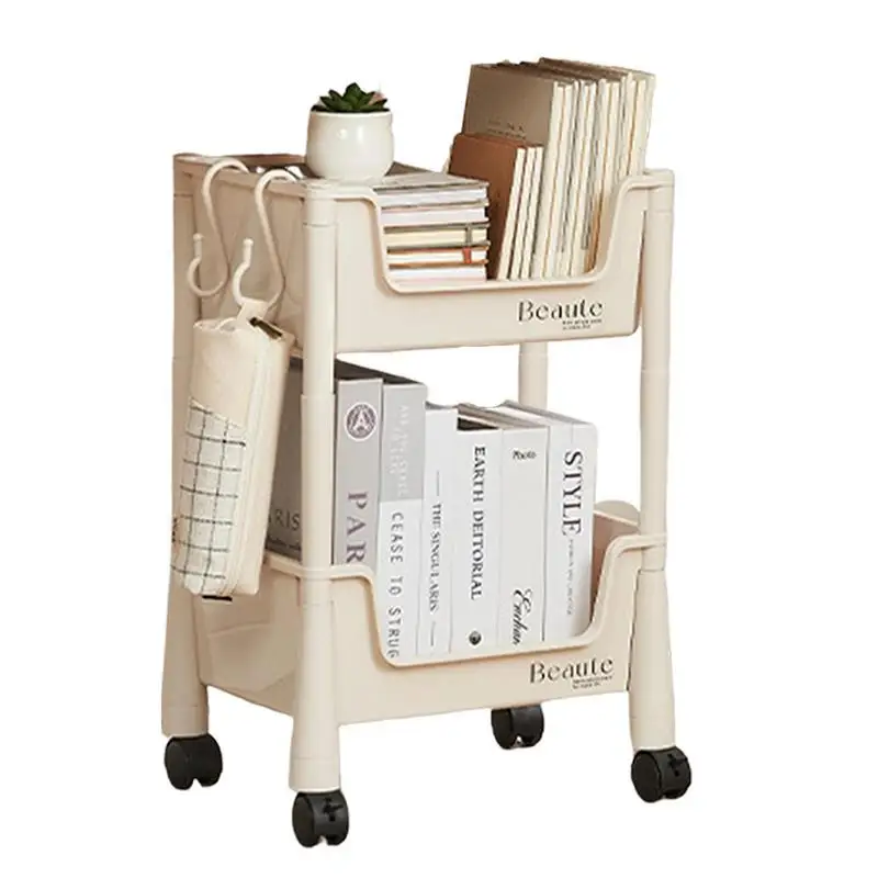 Imagem -02 - Mobile Storage Rack Trolley With Wheels Cozinha Banheiro Quarto Multi Storage Snacks Organizer Home Acessórios