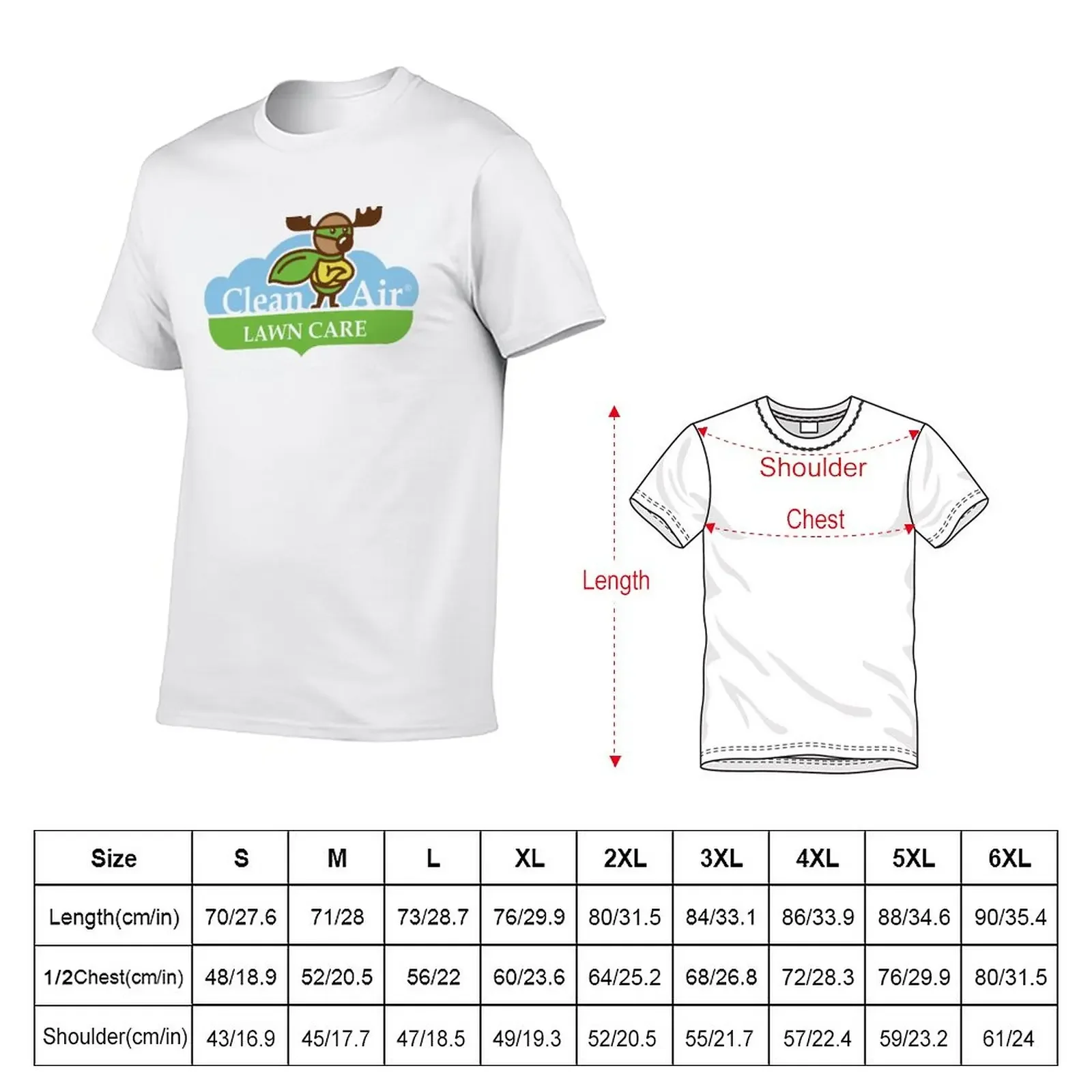 Basic Clean Air Lawn Care Merch T-Shirt summer tops boys whites clothes for men