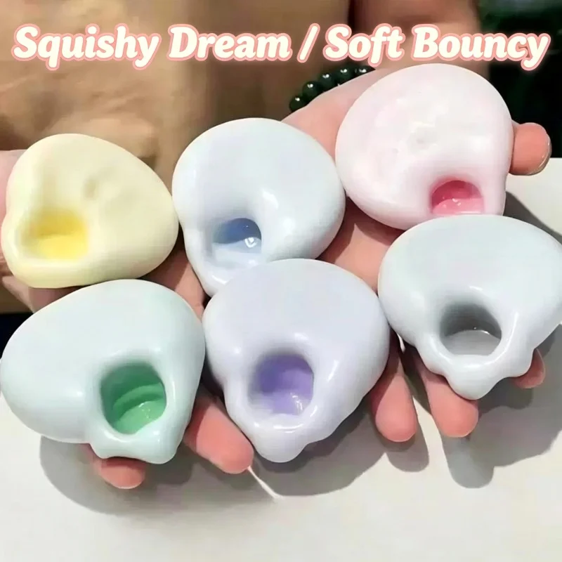 Handmade Mochi Squeeze Sand Ball Non-toxic Multiple Colors Powder Filled Smooth TPR Outer Layer Sensory Stress Relief Toy Gift