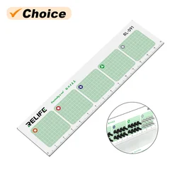 RELIFE RL-091 Magnetic Absorption Screws Storage Pad for Mobile Phone Repair Dual-use Measuring Ruler Screws Collection Mat