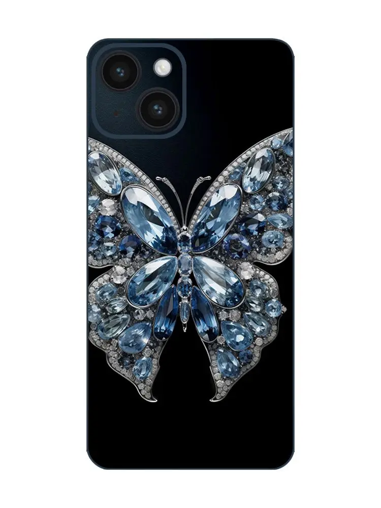 Symmetrical Asymmetry Blurry Details Butterfly iPhone 14 Back Screen ProtecTor, François Boquet Influence