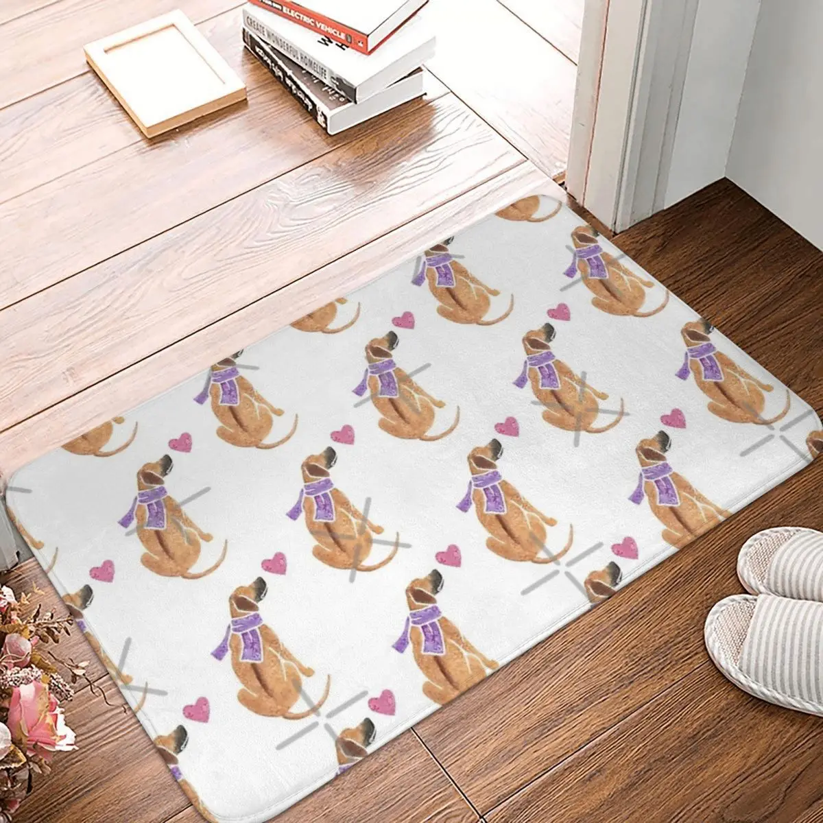 Watercolour Rhodesian Ridgeback Facecloth Non-Slip Floor Mat BathroomThick And Comfortable, Durable Foot Mats