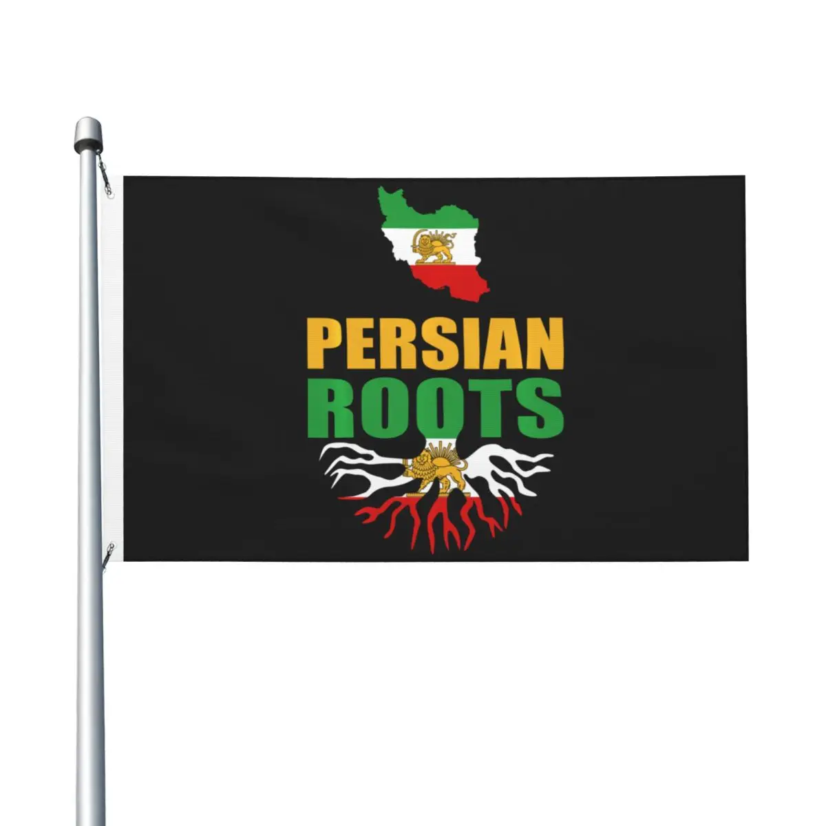 Flag Of Iran Persian Roots Flag Funny Hanging Polyeste Flags 90X150cm Graphic Banner For Celebration Home Decoration