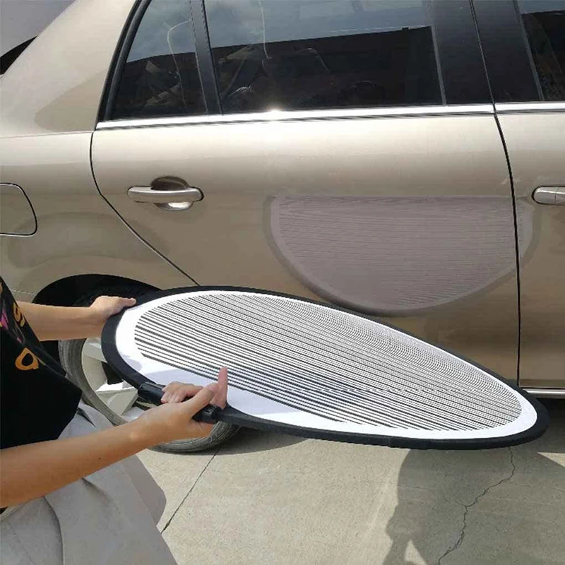 Fotográfica Stripe Plate, Placa Stripe reflexiva, Auto Repair Special Repair Balance Plate, Household Car Supplies, 80cm