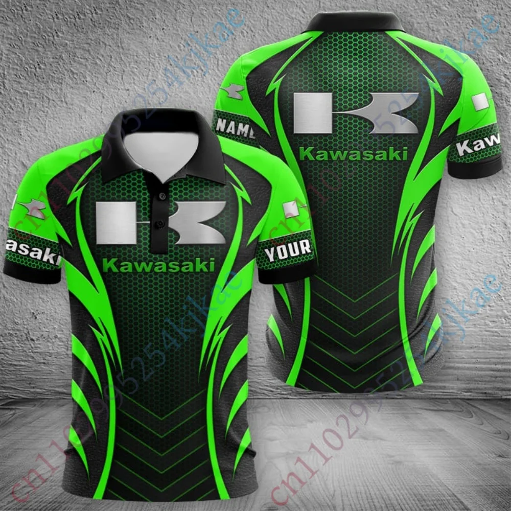 

Kawasaki Мужская футболка Дышащая мужская одежда с коротким рукавом Повседневная футболка для мужчин Одежда для гольфа Футболка Harajuku Быстросохнущий топ унисекс