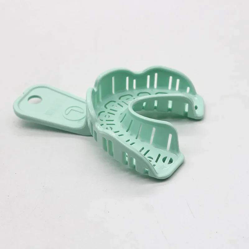 6Pcs/Set Dental Impression Plastic Tray Without Mesh Dentist Tools Dentistry Lab Material Teeth Holder