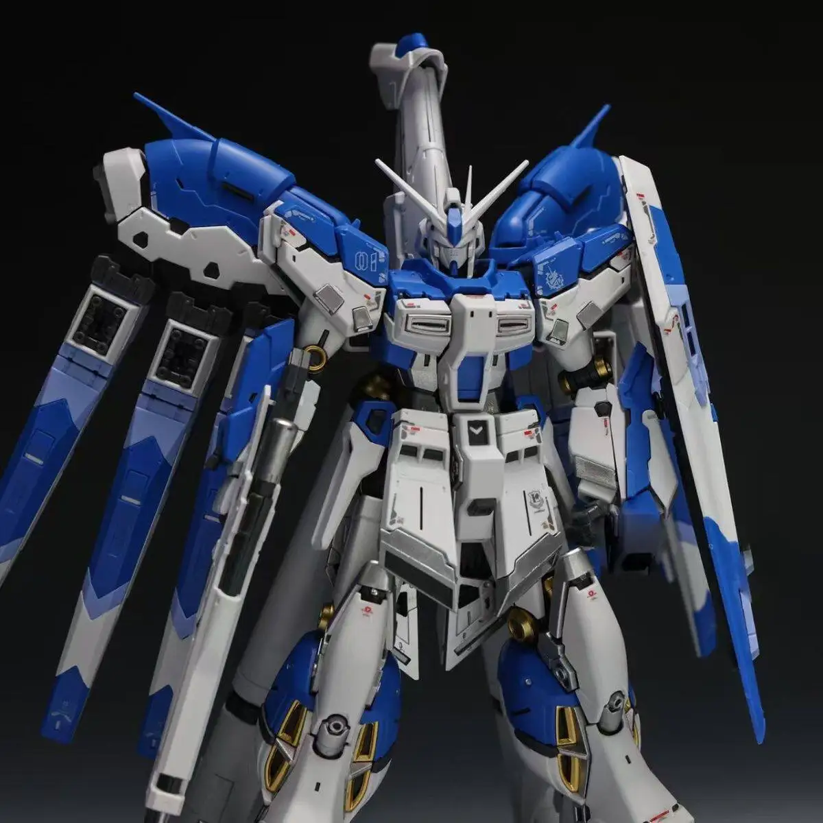 1/144 RG Hi-v Amro Mecha Model Kit Zhujiang Brand with 3 Special Masks Water Slide Decals Pre-Painted Parts Assembly Collectible