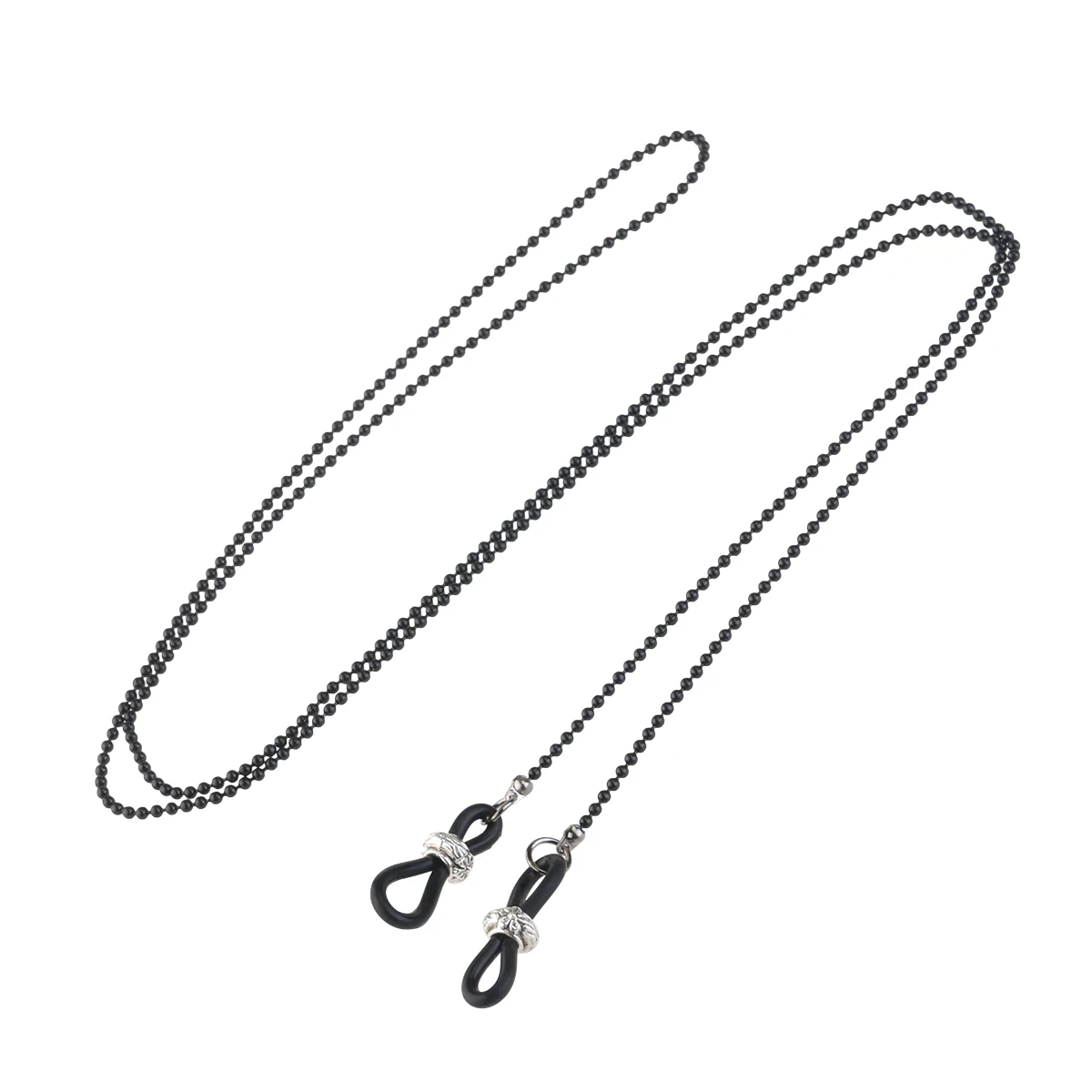 

Retro Eyeglasses Chain Adjustable Silicone Ends Metal Coils Fashion Eyeglass Cord Simple Design Decoration for Women Men