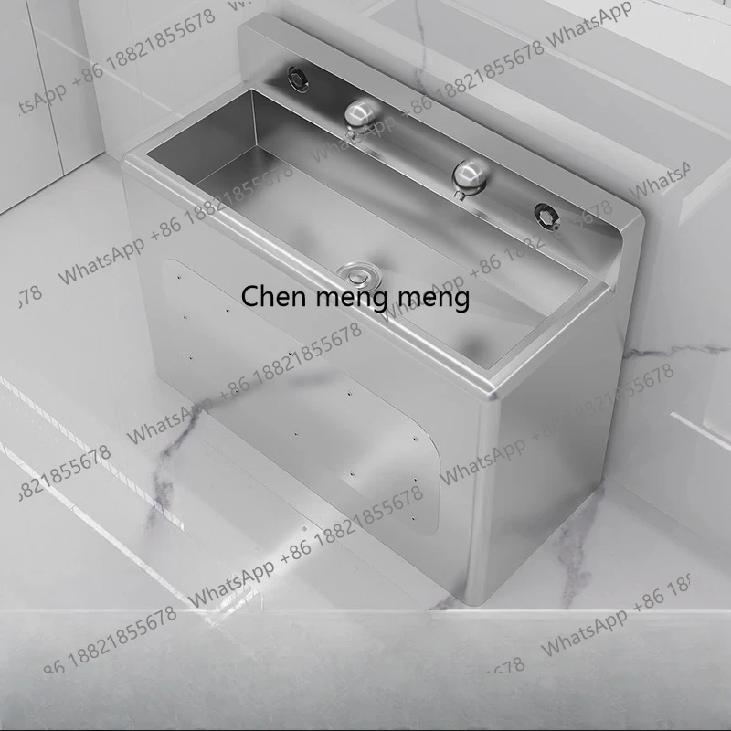 

Stainless steel detention center sink sink sink special floor column integrated