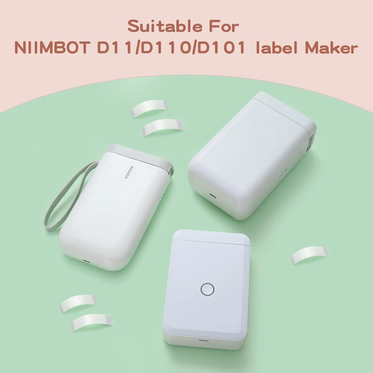 Niimbot D11 D110 Label Maker Tape Sticker Replacement Transparent Colorful White Label Machine Print Paper Waterproof Tearproof — zdjęcie produktu 4