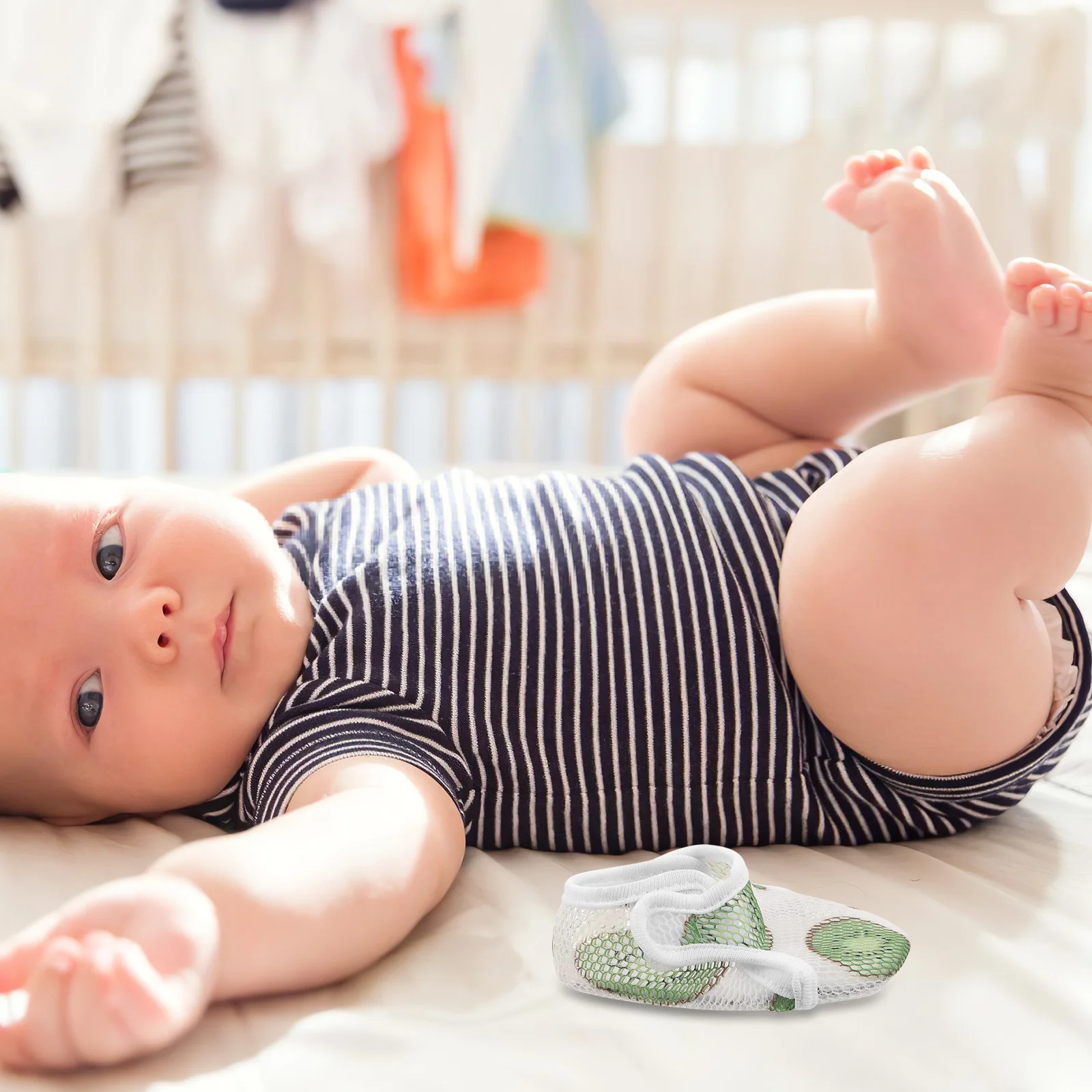 

1 Pair Baby First Walking 0-6 Month Soft Breathable Mesh Floor Anti-Slip Sole For Infant Toddlers Indoor Summer Wear Toddler