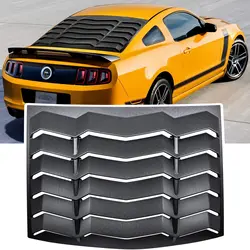 TENG MILE Rear Window Louver Windshield Sun Shade Cover GT Lambo Style for Ford Mustang 2005 - 2014 ABS