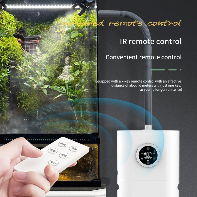 เครื่องทําความชื้นแบบหมอกเย็นและอุ่นขนาด 12 ลิตรสําหรับการเพาะปลูกพืชเรือนกระจกเห็ดความชื้นสัตว์เลื้อยคลาน