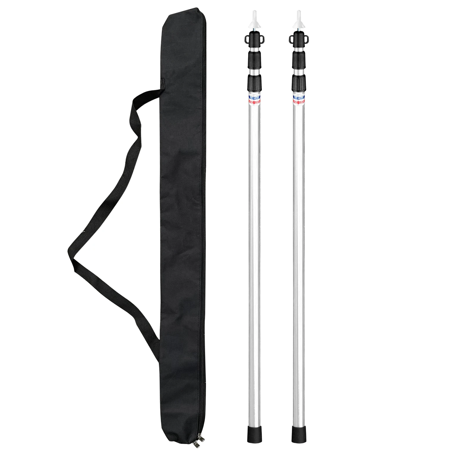 Telescoping Tarp Poles Adjustable Camping Tent Poles Portable Lightweight Aluminum Tent Pole for Awnings Canopy Rain Fly Shelter