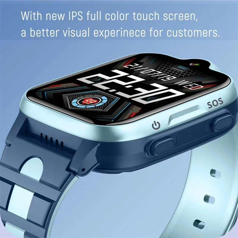 Xiaomi Mijia Jam Tangan Pintar Anak 4G Panggilan Video Anak GPS SOS SIM Gelang Olahraga Jam Alarm Jam Tangan Pintar Suara Anak untuk Android IOS