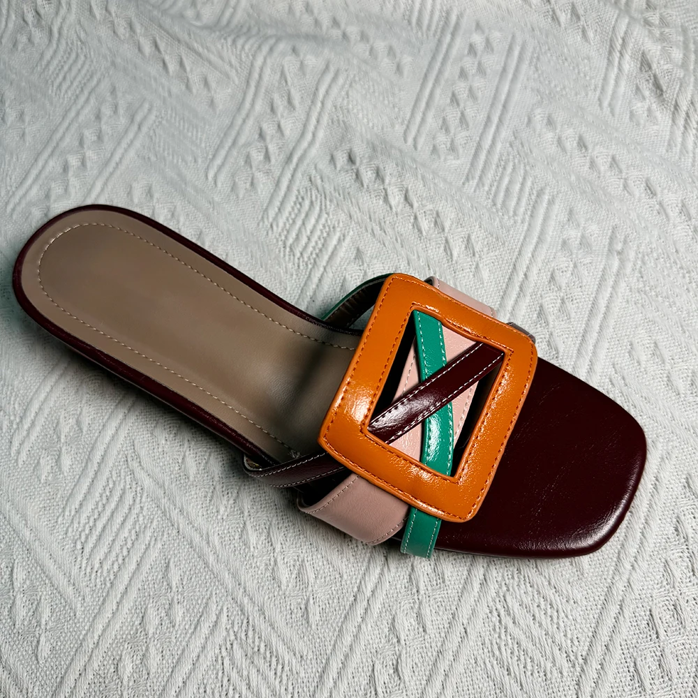2024 new women's trend slippers cross with platform casual sandals Fashion summer low heel women's shoes