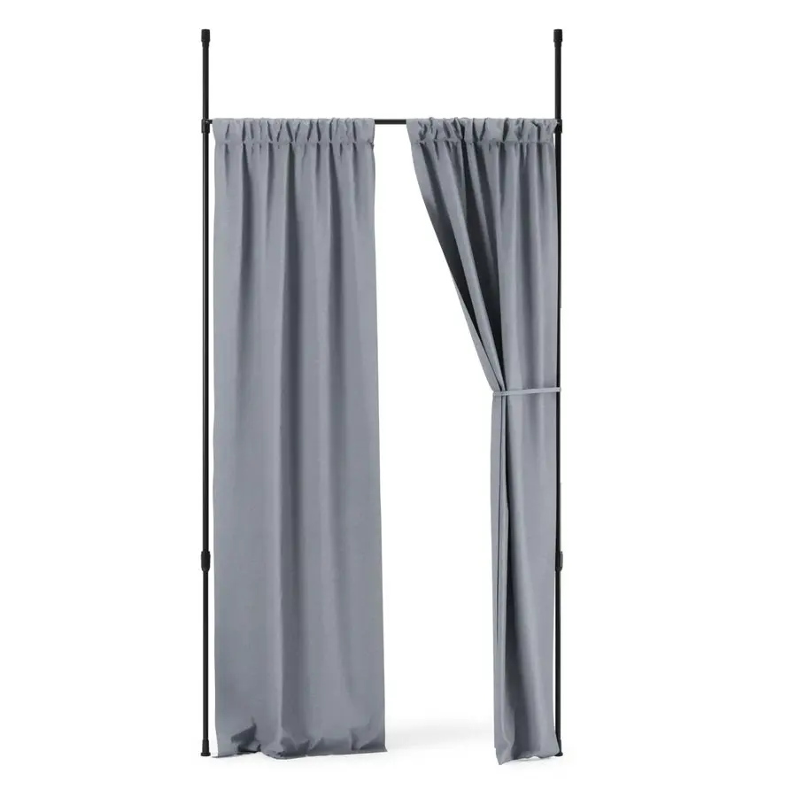 

Anywhere Expandable Curtain Rod and Room Divider, Matte Black