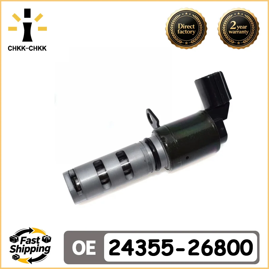 CHKK-CHKK VVT Variable Valve Timing Solenoid 24355-26800 2435526800 For Hyundai ACCENT KIA RIO RIO5 2006-2011 L4 1.6L Auto Parts