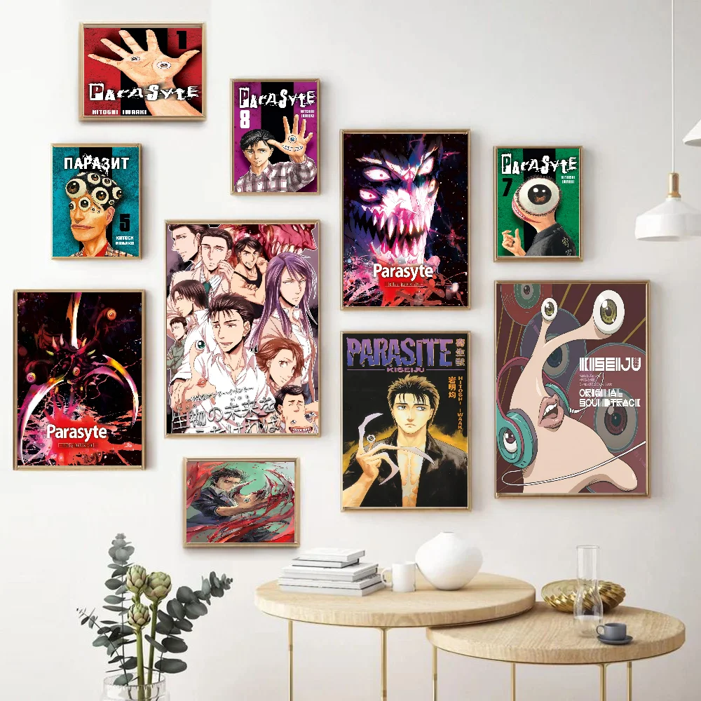 

Anime Parasyte The Maxim Good Quality Prints And Posters Waterproof Paper Sticker Coffee House Bar Posters Wall Stickers