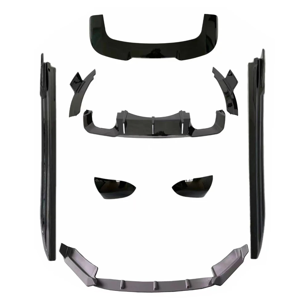 

Suitable for F85 BMW X5 F85 Glossy black anti-lock braking system material, front lip, rear diffuser, side extension spoiler, mi
