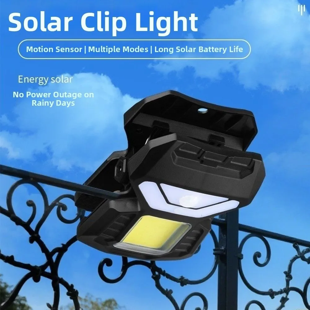 

Waterproof Solar Garden Lights Motion Sensor Solar Powered Solar Clip-on Lamp Clip On Easy To Install Garden Wall Light