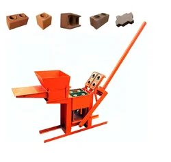 brick making machinesTop selling mini manual interlocking brick machine rammed earth brick machine cement