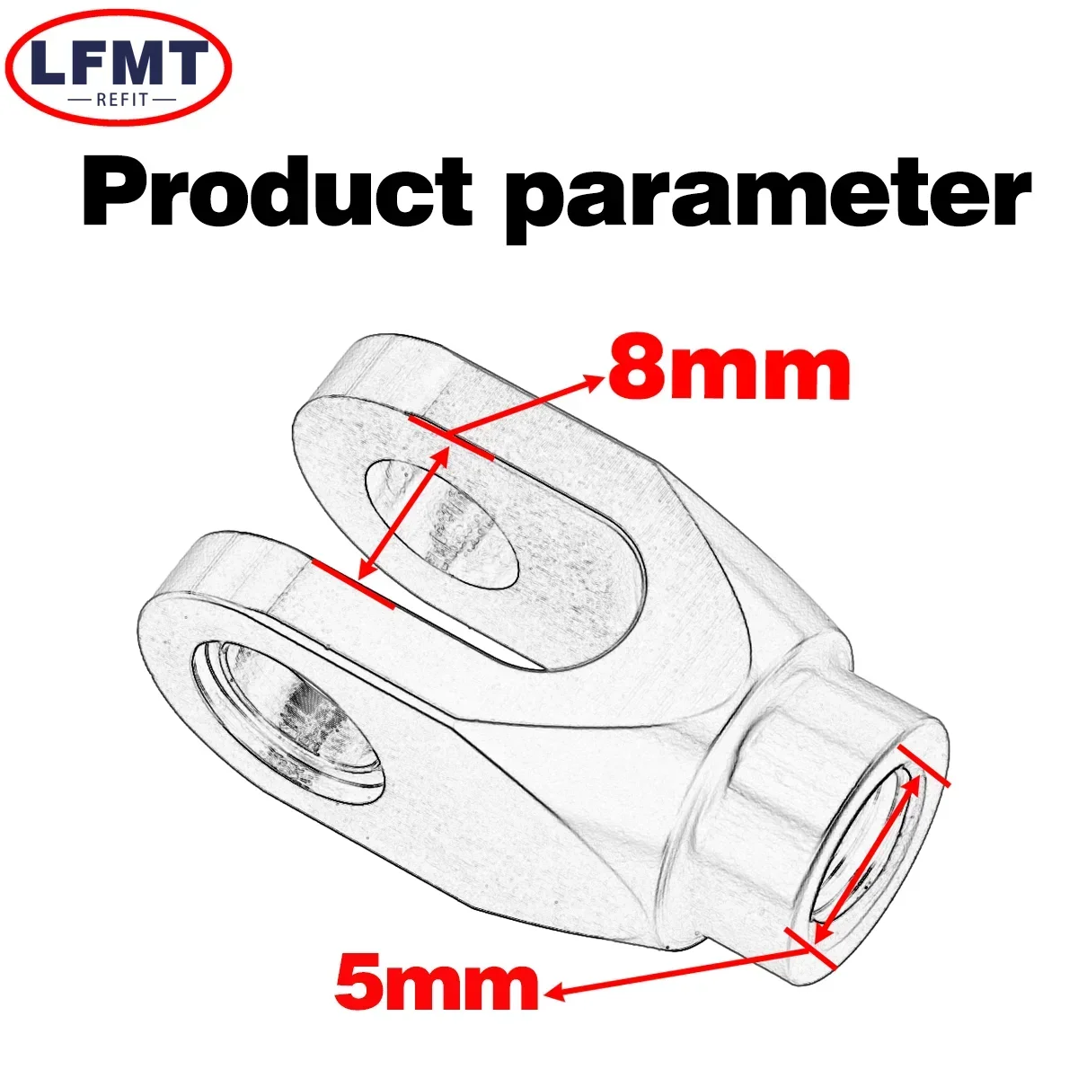 Motocross CNC Rear Brake Clevis For Suzuki RMZ250 RMZ450 RMX450Z For Yamaha YZ125 YZ250 YZ250FX YZ450FX WR250F WR450F YZ125X YZ view 3