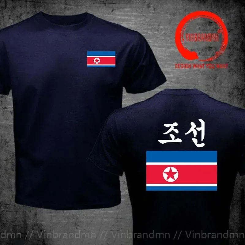 North Korea DPRK Korean T Shirt Men Jerseys Nation Team tshirt Cotton Mens T-shirt Clothes Tee Country Sporting KP PRK Clothing