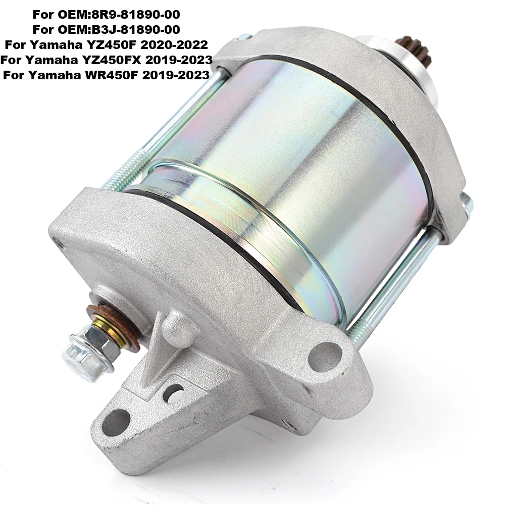 

Motorcycle Starter Motor For Yamaha YZ450F 2020-2022 YZ450FX WR450F 2019-2023 8R9-81890-00 B3J-81890-00