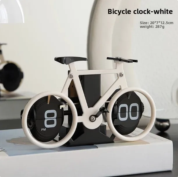 Creative automatic page turning clock retro mechanical desktop ornament watch decoration