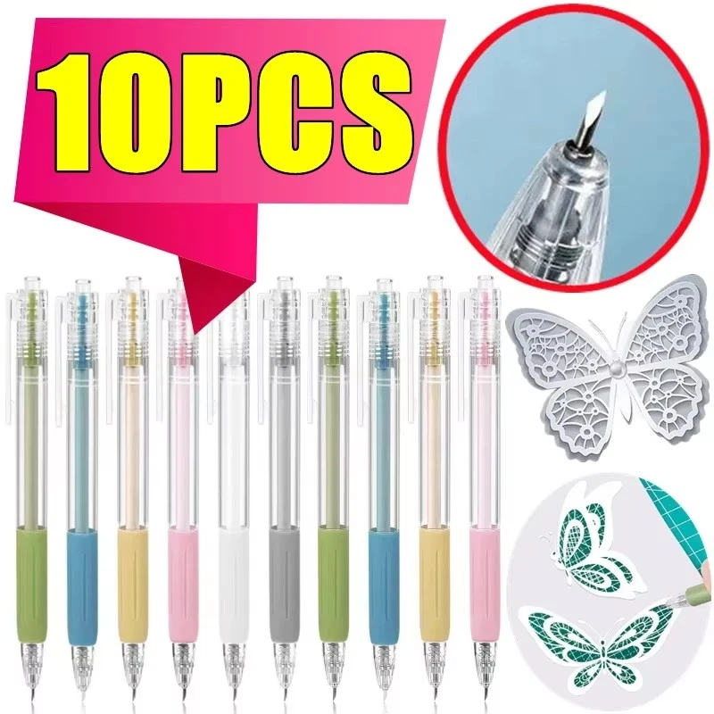 1/5/10pcs Art Utility Knife Pen Knife Paper Cutter Stickers Scrapbooking Cutting Tool Express Box Cutter Knife School Supplies