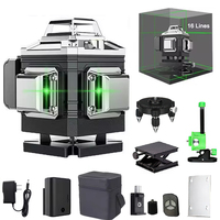 16 Lines 3D/4D Laser Level Green Line Self-Leveling 360° Horizontal ＆ Vertical Cross Powerful Green Beam Laser Level Tools