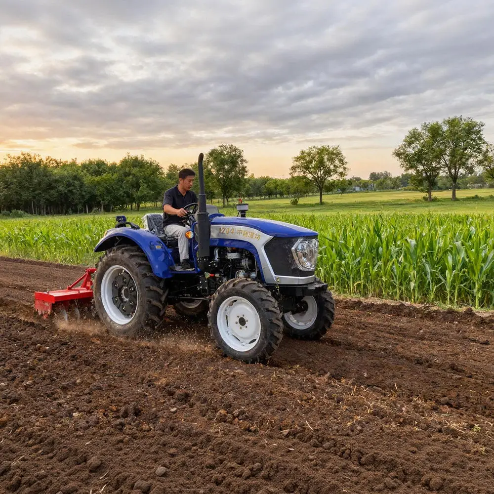 Agricultural four-wheel tractor Small mini four-wheel drive compact tractor Agricultural four-wheel drive tractor