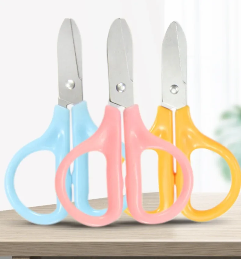 Household Mini Scissors Portable Scissors Student Hand-cut Paper-cut Office Stainless Steel Handmade Scissors Hand Tools