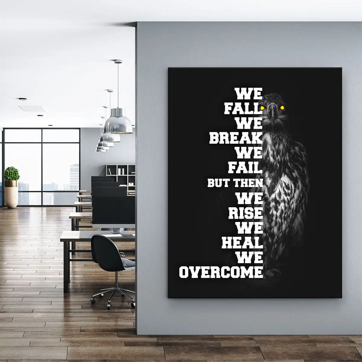 We Rise We Heal We Overcome Motivational Canvas Print Painting Poster Home Decor Office Wall Art Decoration For Living Room