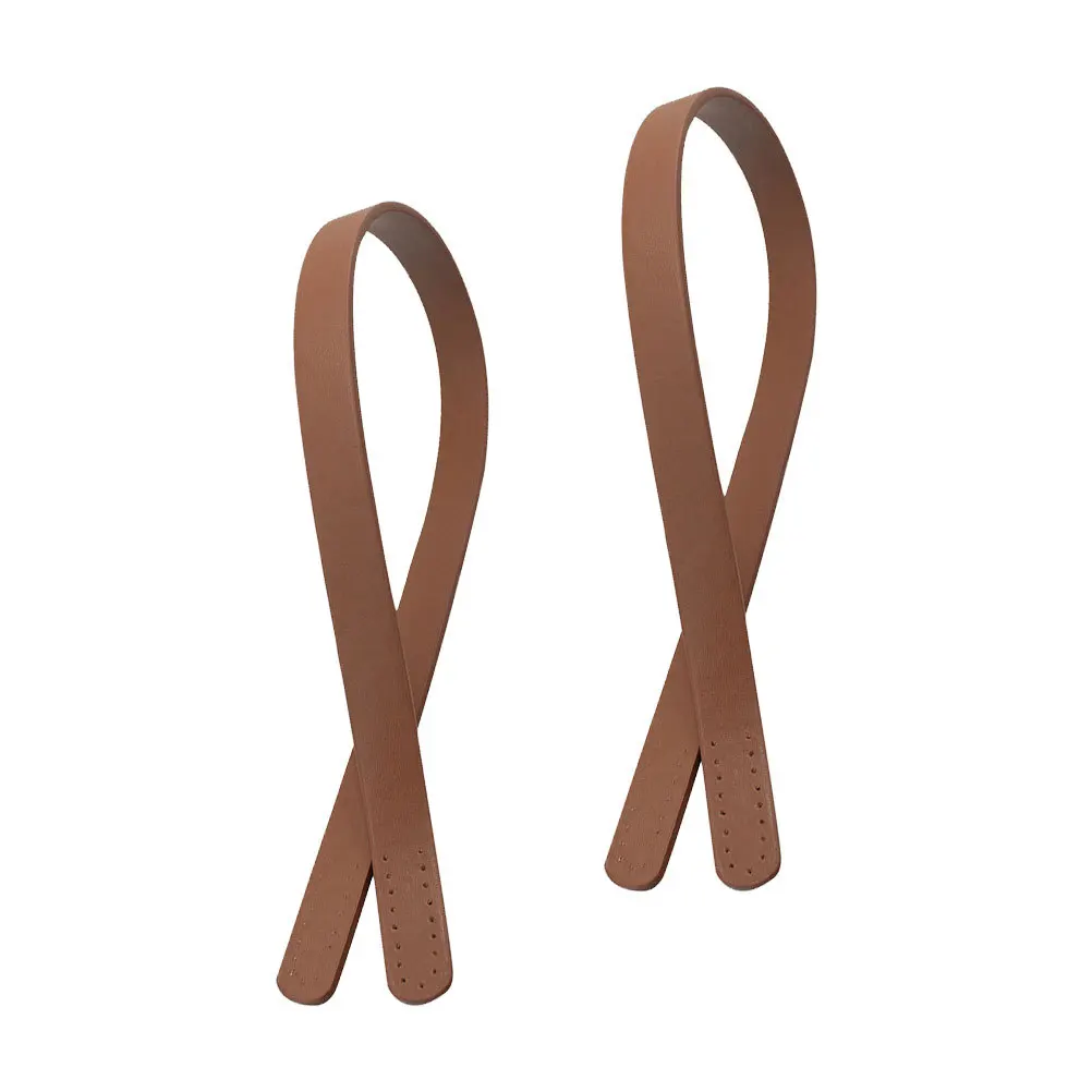 2個入り トートバッグストラップ ハンドバッグベルト レディース ホーボーバッグストラップ 耐久性のあるPU クラシックデザイン 多孔質エンド 縫製DIYバッグ