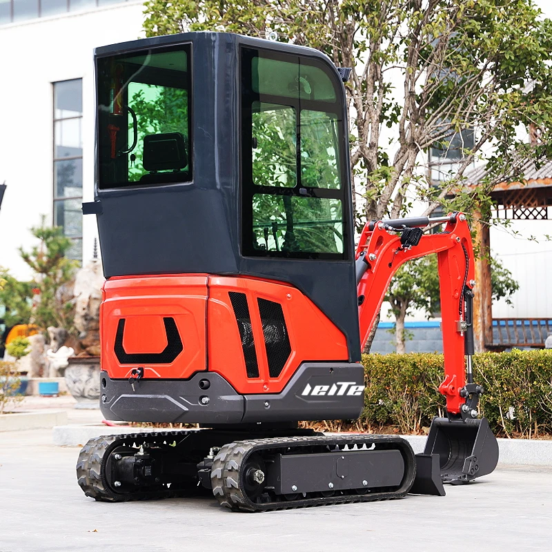 Mini escavatore cingolato per uso agricolo e da giardino prezzo di fabbrica piccolo escavatore da 1.6 tonnellate con Micro Bagger multifunzionale per cabina personalizzato