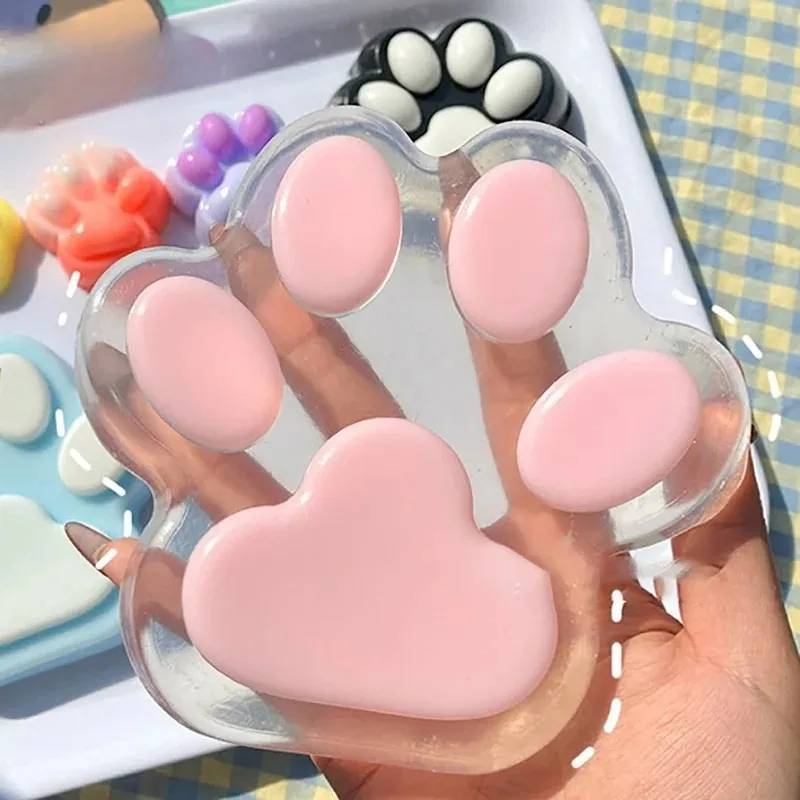 New Super Large Sticky Cat Paw Squishy Gifts Cute Cat Foot Slow Rebound Soft Jelly Pinch AntiStress Release Gift Home Supplies