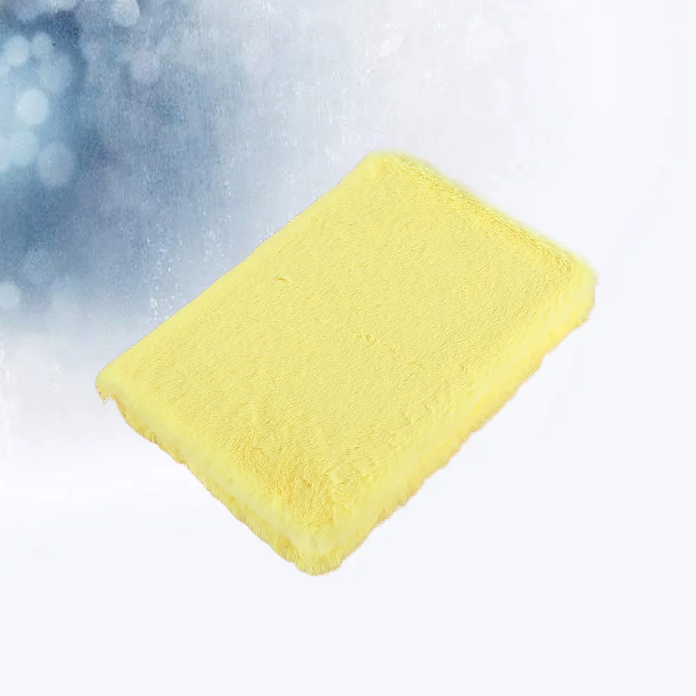 Creative Notebook Girls Plush Pocket and Paper Materials Student Yellow